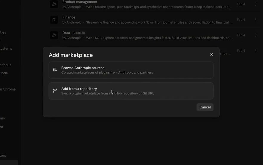 Add from a repository