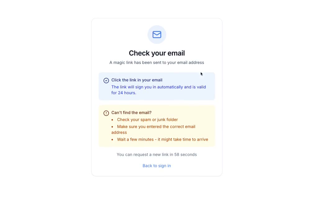 Check your email